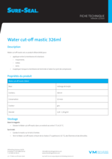 Water cut-off mastic 326 ml - FT